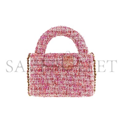 CHANEL KELLY NANO SHOPPING BAG TWEED AS3435 (12.5*8.3*4cm)